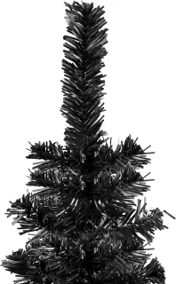 vidaXL Kerstboom Smal 210 cm Zwart