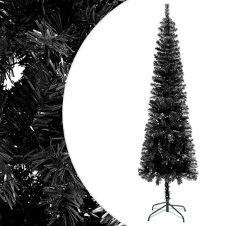 vidaXL Kerstboom Smal 210 cm Zwart