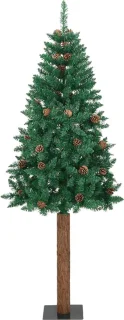 vidaXL Kerstboom smal PVC 210 cm groen