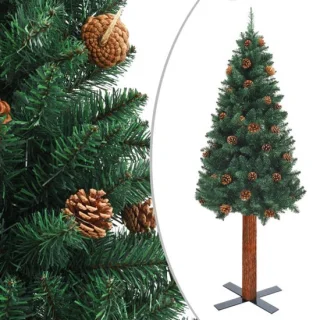 vidaXL Kerstboom smal PVC 210 cm groen