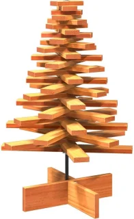 vidaXL kerstboom van massief grenenhout 80 cm wasbruin