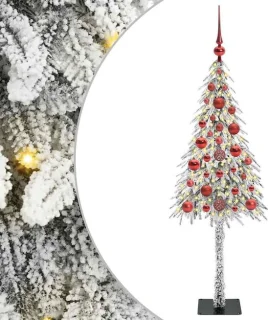 vidaXL kerstboom van PE en staal, wit, 120 cm