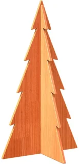 vidaXL kerstboom wasbruin 80 cm massief grenenhout