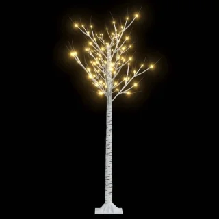 vidaXL kerstboom wilg met 156 warmwitte LED's 1,5 m