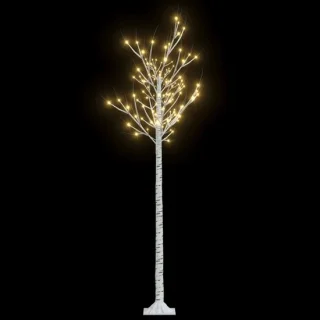 vidaXL kerstboom wilg met 200 warmwitte LED's 1,8 m