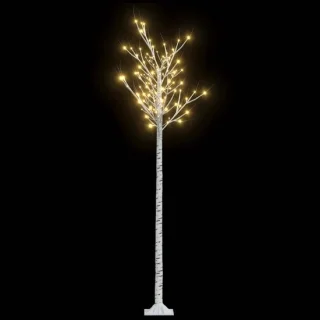 vidaXL Kerstboom wilg met 220 warmwitte LED's binnen en buiten 2,2 m