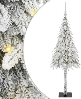 vidaXL kerstboom wit 120 cm, PE en staal