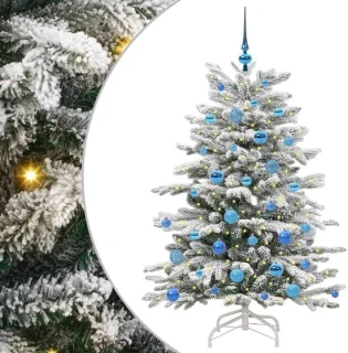 vidaXL kerstboom wit 150 cm PE en PVC