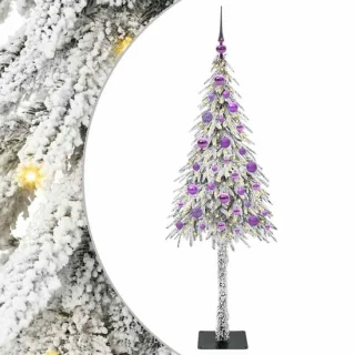 vidaXL kerstboom wit 150 cm PE en staal