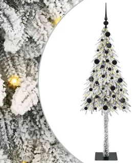 vidaXL kerstboom wit 150 cm PE en staal