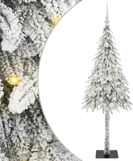vidaXL kerstboom wit 150 cm PE en staal
