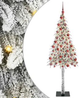 vidaXL kerstboom wit 180 cm PE en staal
