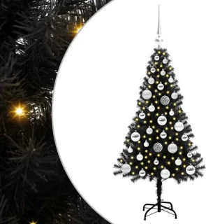 vidaXL kerstboom zwart 120 cm PVC