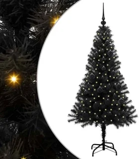 vidaXL Kerstboom zwart 150 cm PVC