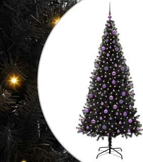vidaXL Kerstboom zwart 210 cm PVC