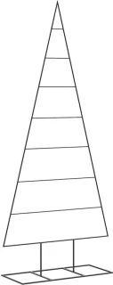 vidaXL kerstboom zwart metaal 180 cm