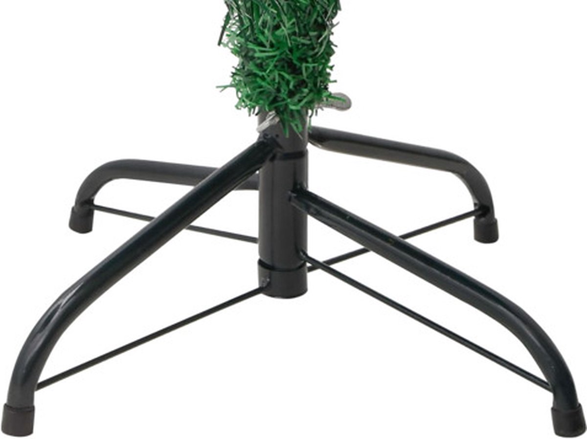 vidaXL Kerstcactus 210 cm met standaard en LED's groen PVC