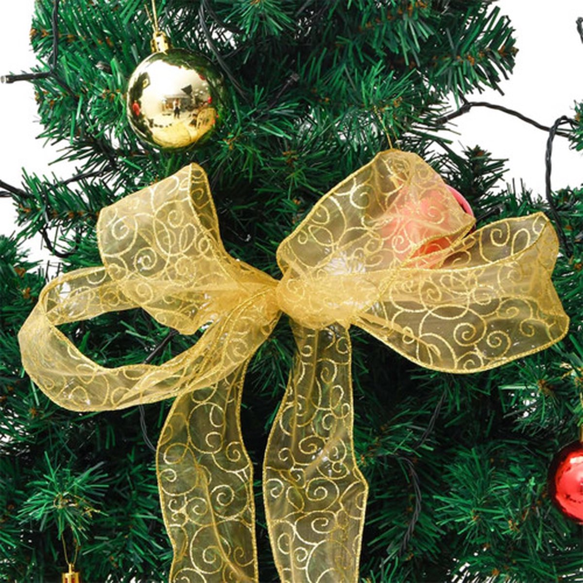 vidaXL Kerstcactus met standaard en LED's 180 cm groen PVC