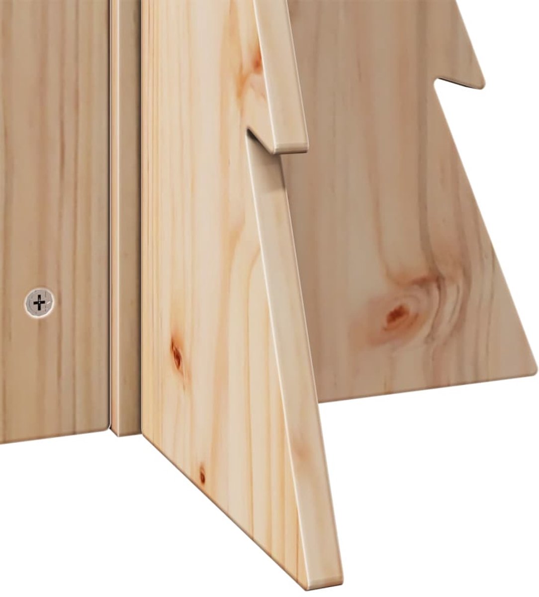 vidaXL Kerstdecoratie Kerstboom Massief Grenenhout 69,5 cm