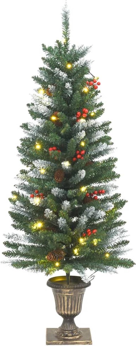 vidaXL Kerstdeurdecoratieset 4-delig PVC