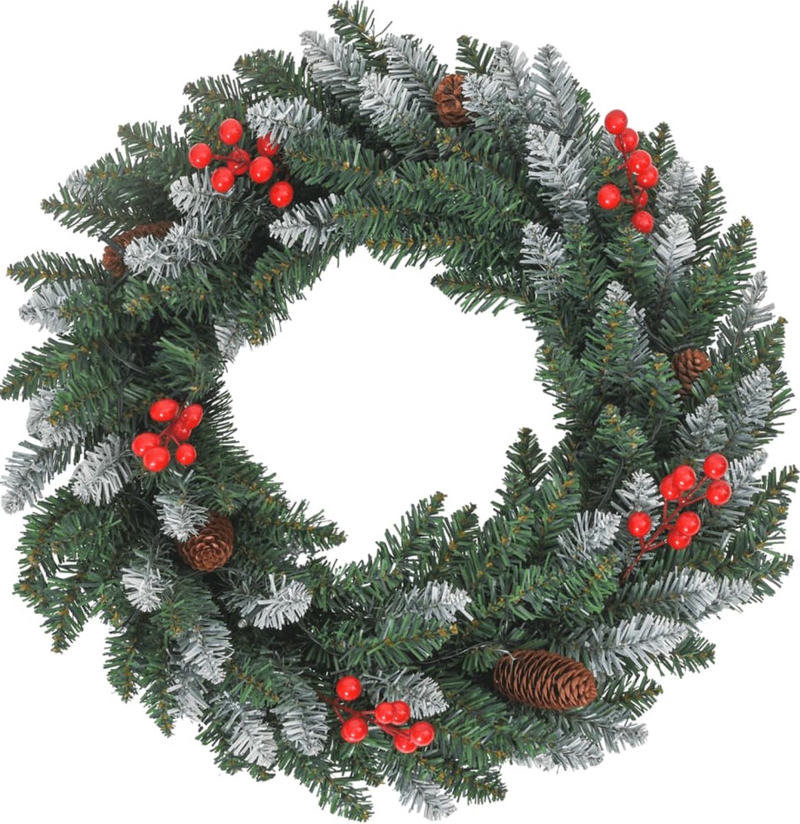vidaXL Kerstdeurdecoratieset 4-delig PVC