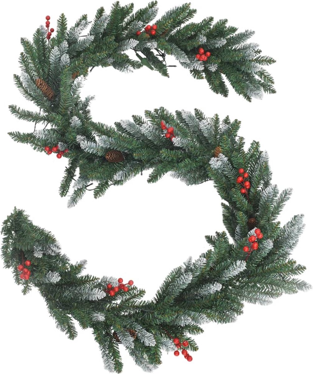vidaXL Kerstdeurdecoratieset 4-delig PVC