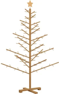 vidaXL KOTKA houten kerstboom 150 cm van bamboe en massief grenenhout