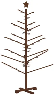 vidaXL KOTKA houten kerstboom van bamboe en massief grenenhout