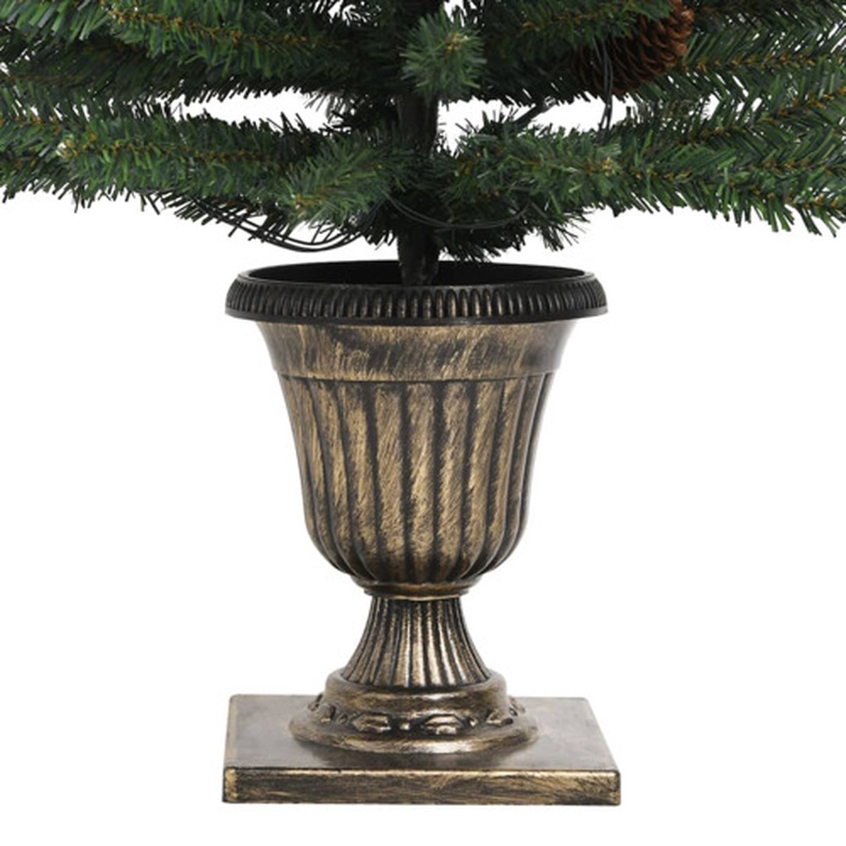 vidaXL Kunstkerstbomen set van 2 met LED's