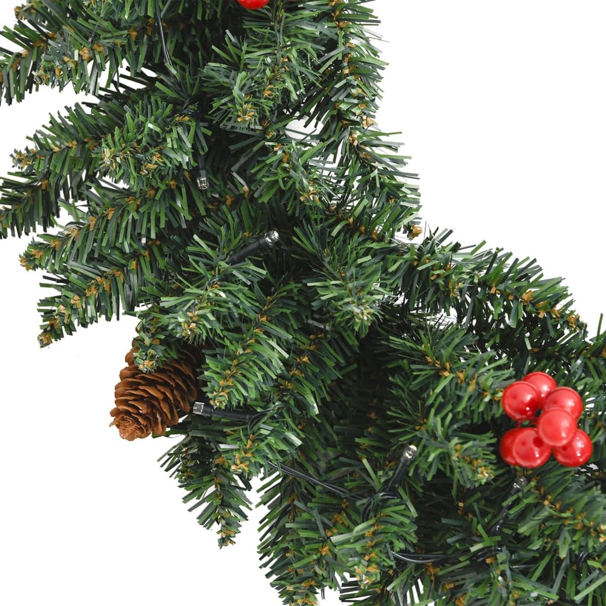 vidaXL Kunstkerstbomen set van 2 met LED's