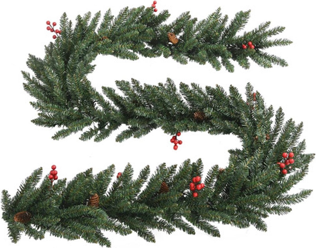 vidaXL Kunstkerstbomen set van 2 met LED's