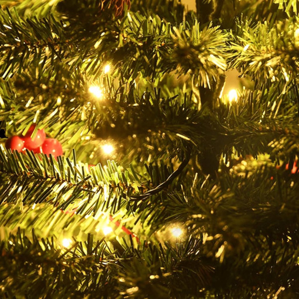 vidaXL Kunstkerstbomen set van 2 met LED's