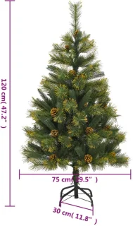 vidaXL Kunstkerstboom 120 cm