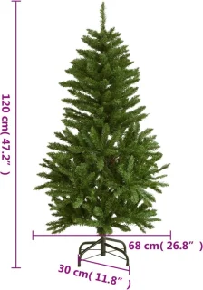 vidaXL Kunstkerstboom 120 cm groen