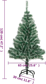 vidaXL Kunstkerstboom 120 cm groen
