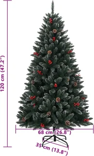 vidaXL Kunstkerstboom 120 cm