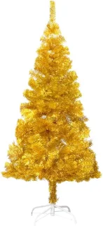 vidaXL Kunstkerstboom 120 cm PET goudkleurig