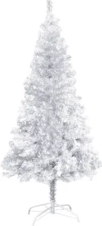 vidaXL Kunstkerstboom 120 cm PET zilver