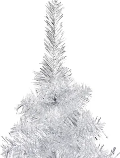 vidaXL Kunstkerstboom 120 cm PET zilver