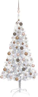 vidaXL Kunstkerstboom 120 cm PET zilver