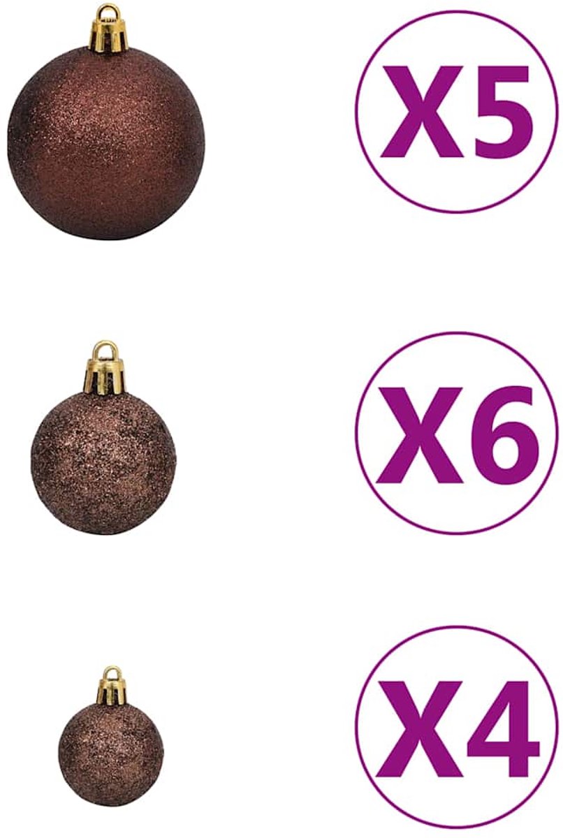 vidaXL Kunstkerstboom 120 cm PVC blauw