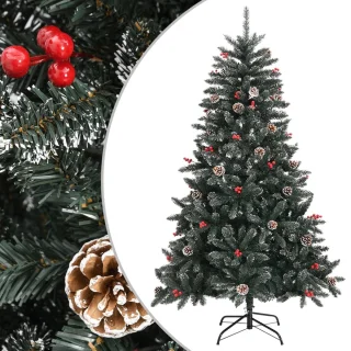 vidaXL Kunstkerstboom 120 cm PVC groen