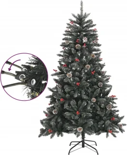 vidaXL Kunstkerstboom 120 cm PVC groen