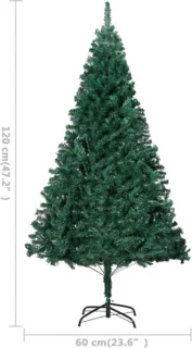 vidaXL Kunstkerstboom 120 cm PVC groen