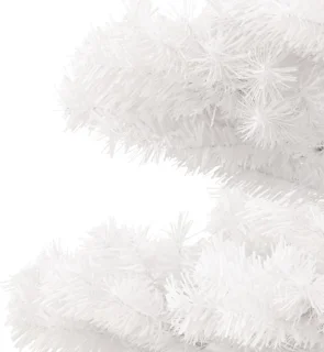 vidaXL Kunstkerstboom 120 cm PVC wit met verlichting en pot