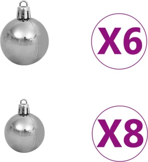vidaXL Kunstkerstboom 120 cm wit