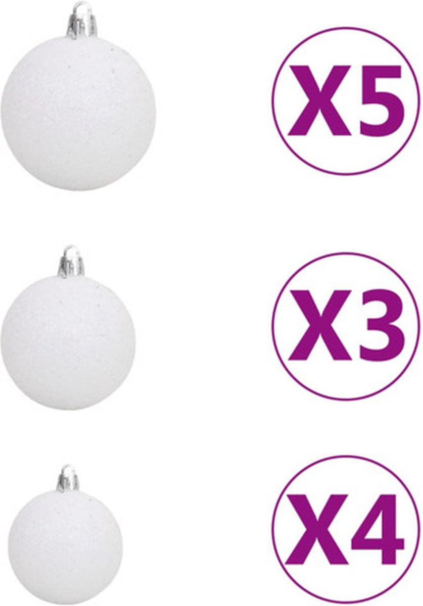 vidaXL Kunstkerstboom 120 cm wit