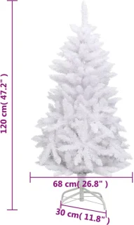 vidaXL Kunstkerstboom 120 cm Wit