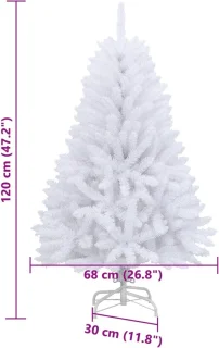 vidaXL Kunstkerstboom 120 cm Wit