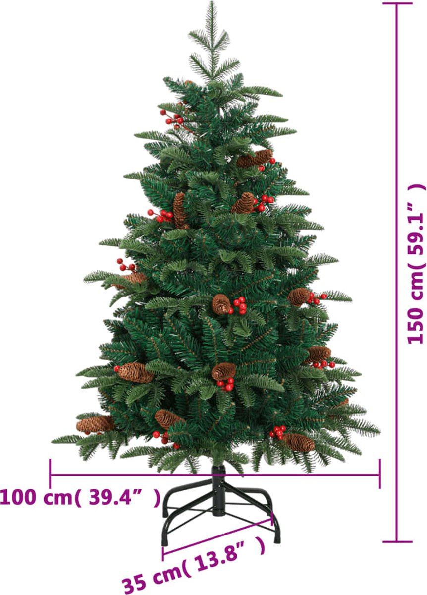 vidaXL Kunstkerstboom 150 cm